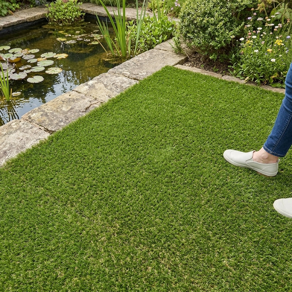 2m x 2m artificial grass roll, 30mm pile depth