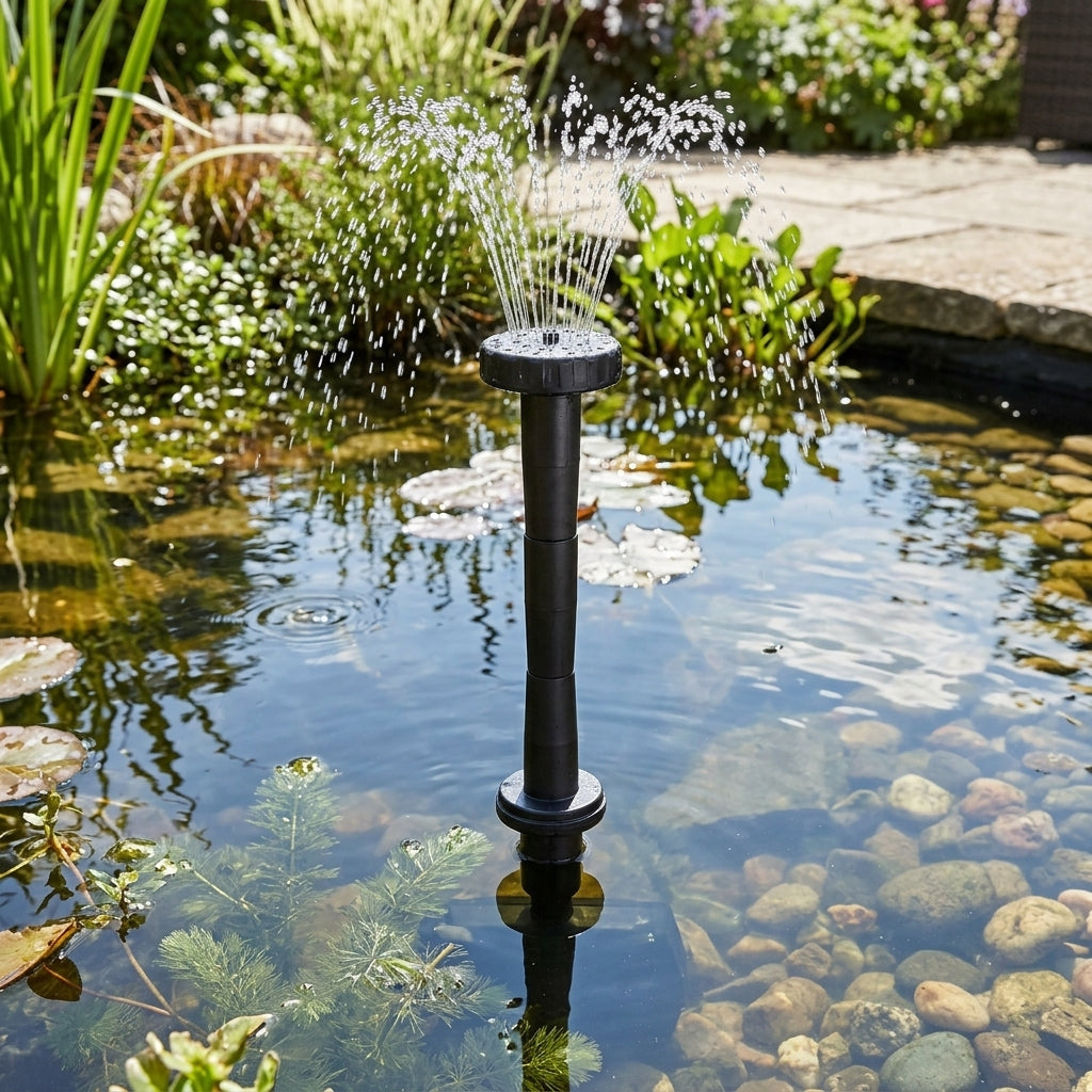 22.5cm Fountain Kit for Solar Pond Pump – Multi-Connector Set