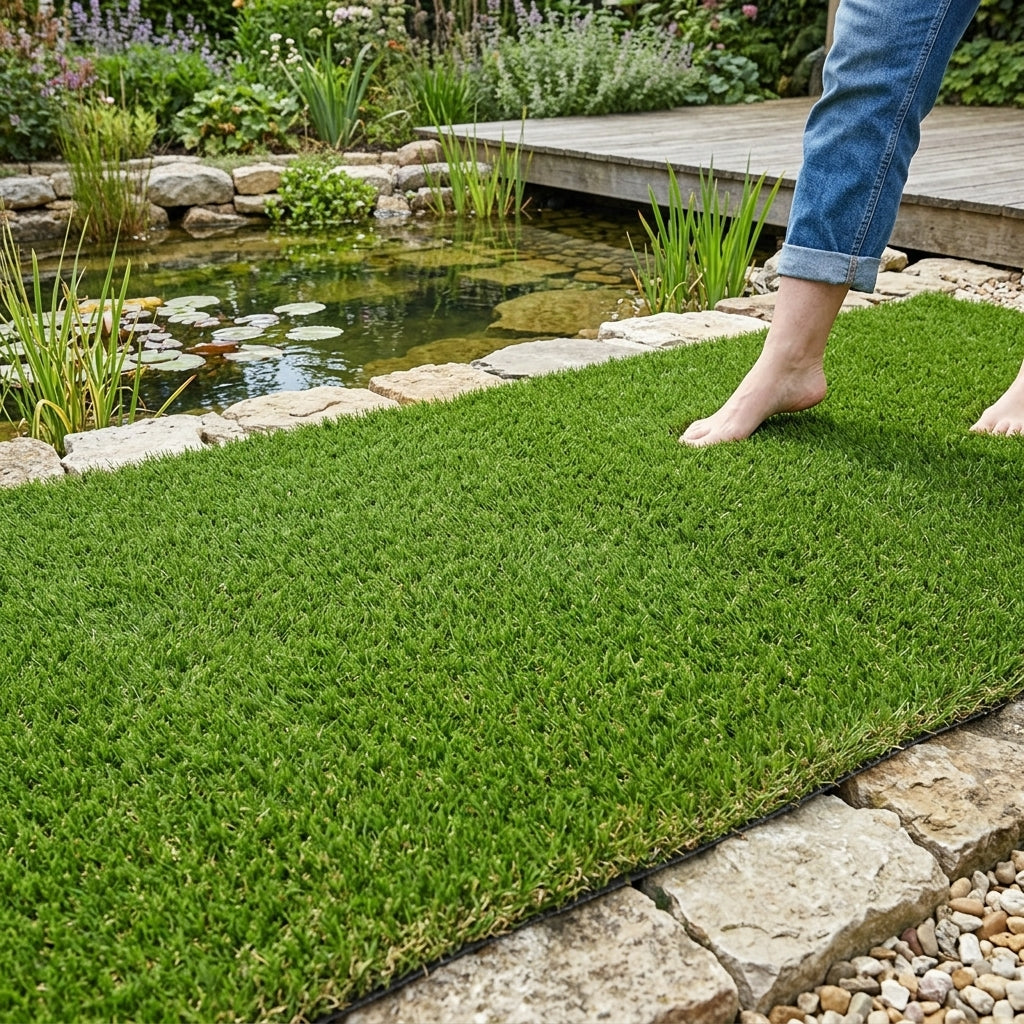 2m x 4m artificial grass roll, 30mm pile depth