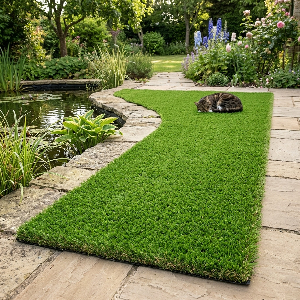 4m x 1m artificial grass, 38mm pile