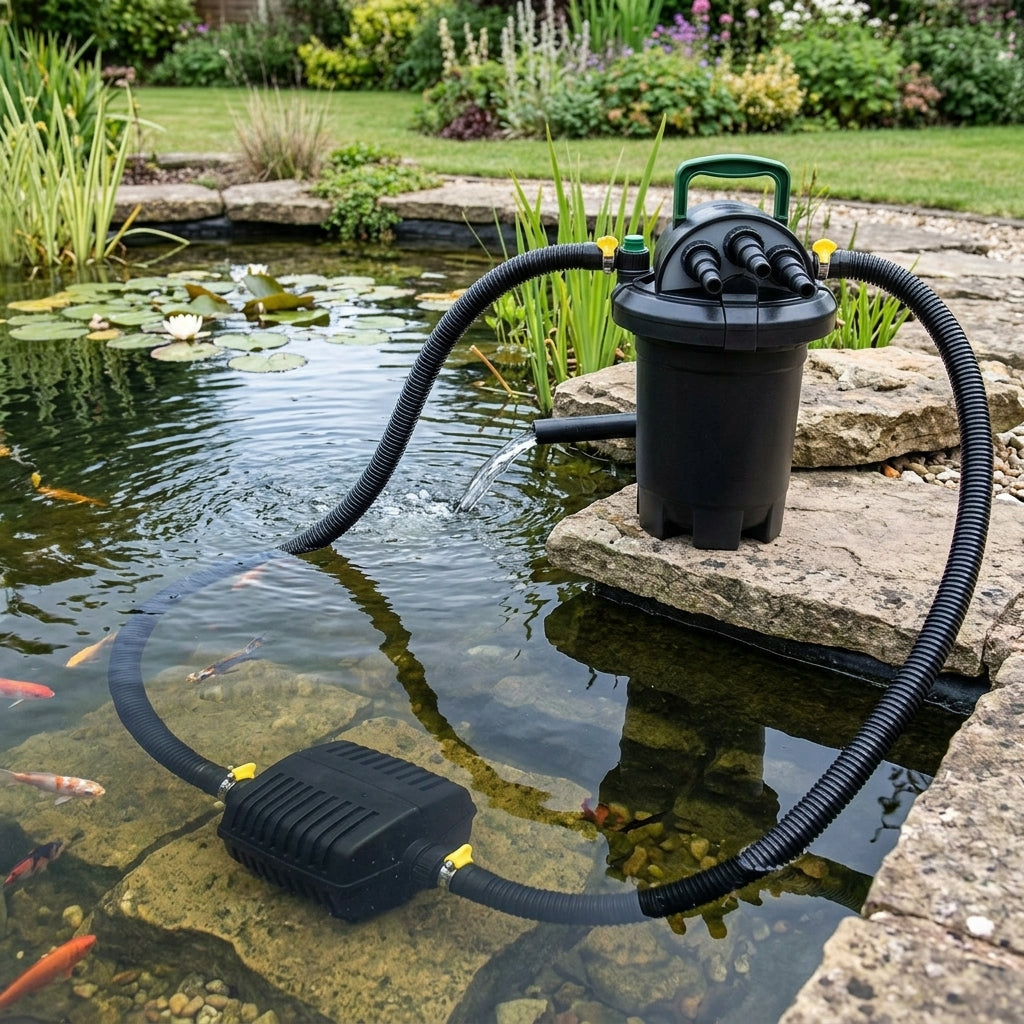 3000 Litre Pump and Filter Set with 7W UVC for Small Ponds