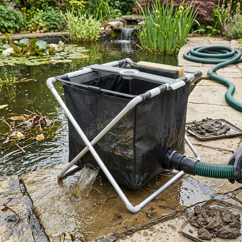 Pond Vacuum Discharge Basket Filtration Unit for Debris Collection
