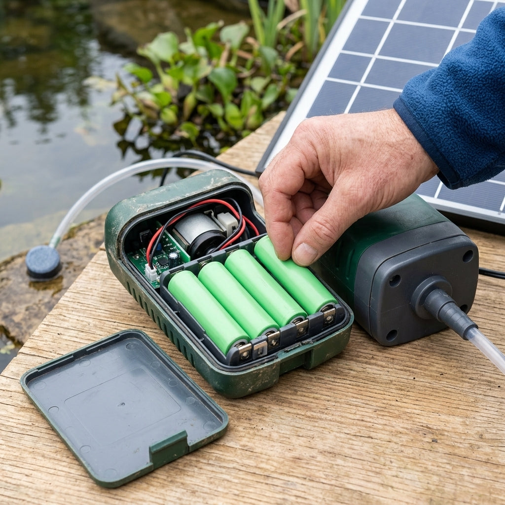 Rechargeable Batteries for Solar Pond Air Pump – 4 Pack