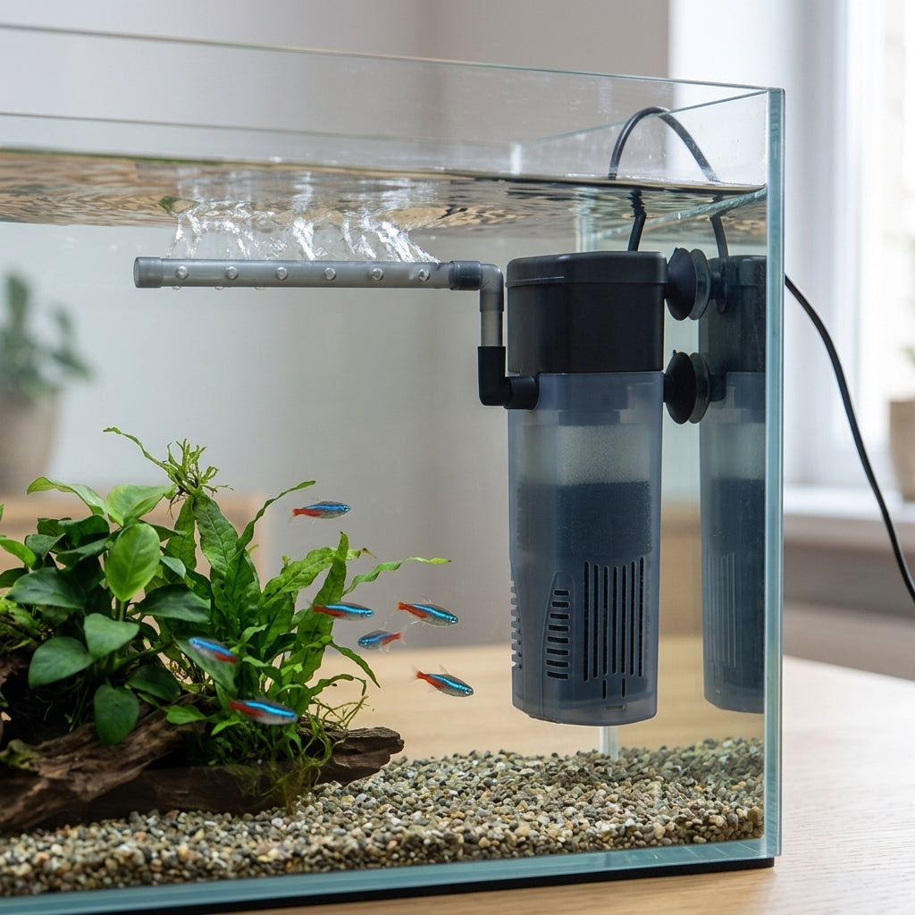 13x4x3.5cm Internal Aquarium Filter 100lph for Tanks up to 50L