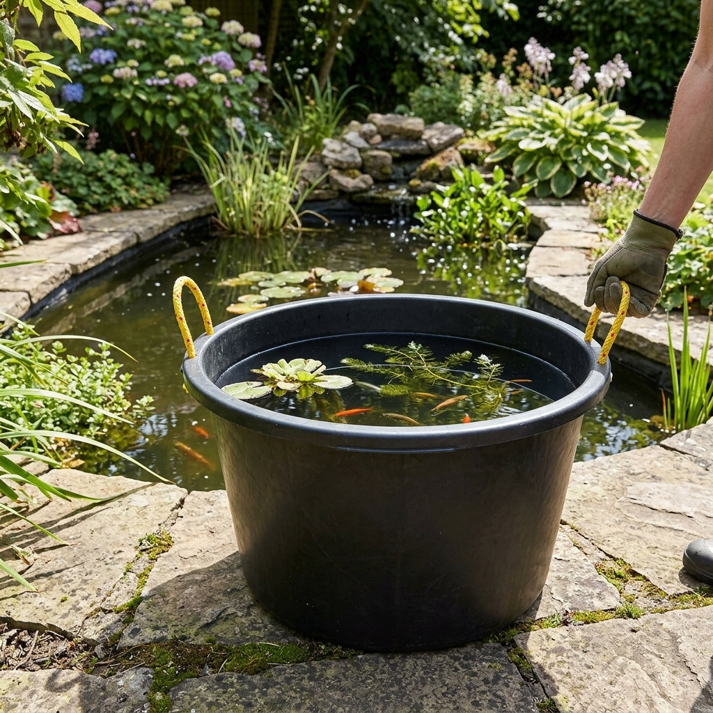 60cm Round Multi Tub with Handles, 65L Capacity, Heavy Duty
