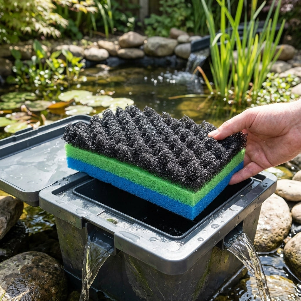 Pond filter foam set: fine, medium, coarse replacement