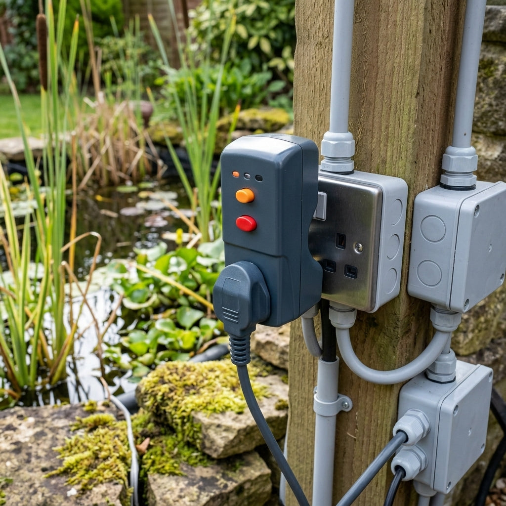 Plug-In RCD Safety Adaptor for Outdoor Electrical Protection