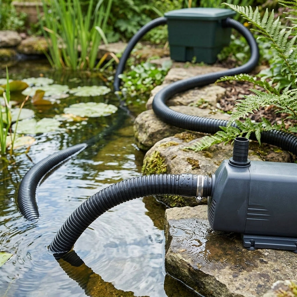 25mm Flexible Pond Hose, 5m Length, Smooth Bore PVC