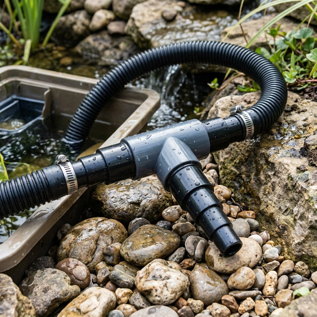 25mm & 40mm T-Piece Connector for Flexible Hose Applications