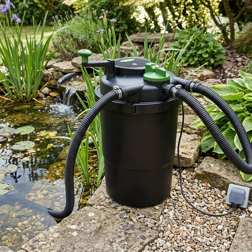 32 x 50cm Pressurised Pond UV Filter 18W for Large Ponds