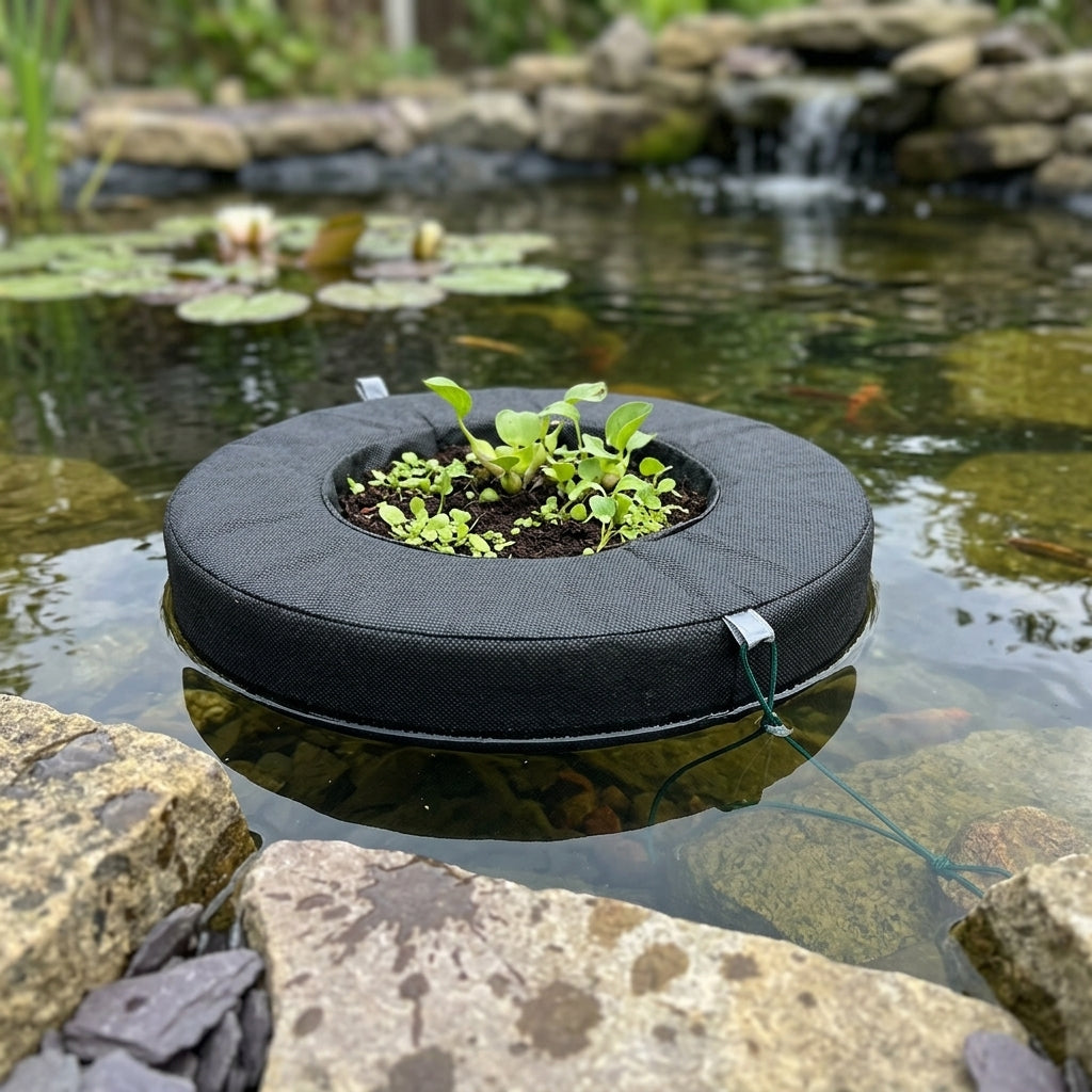 25cm Round Floating Pond Planter for Aquatic Plants