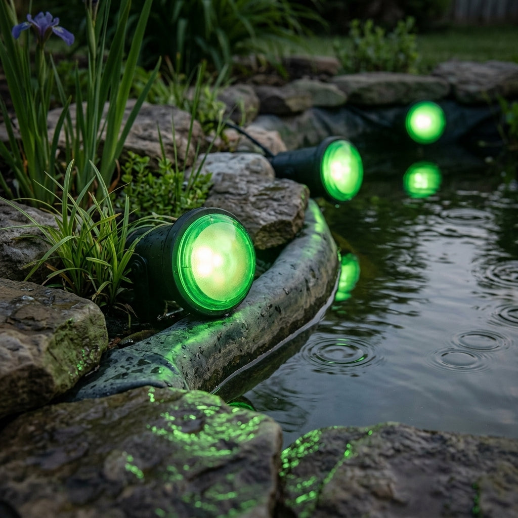 Set of 3 Green Lenses for Pond LED Lights