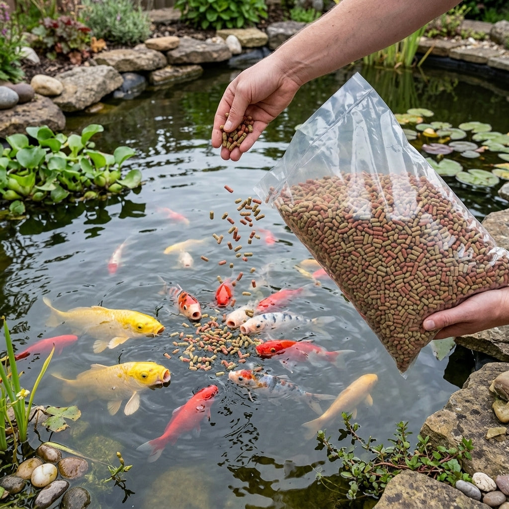4kg Mixed Blend Pond Fish Food - High Protein Formula