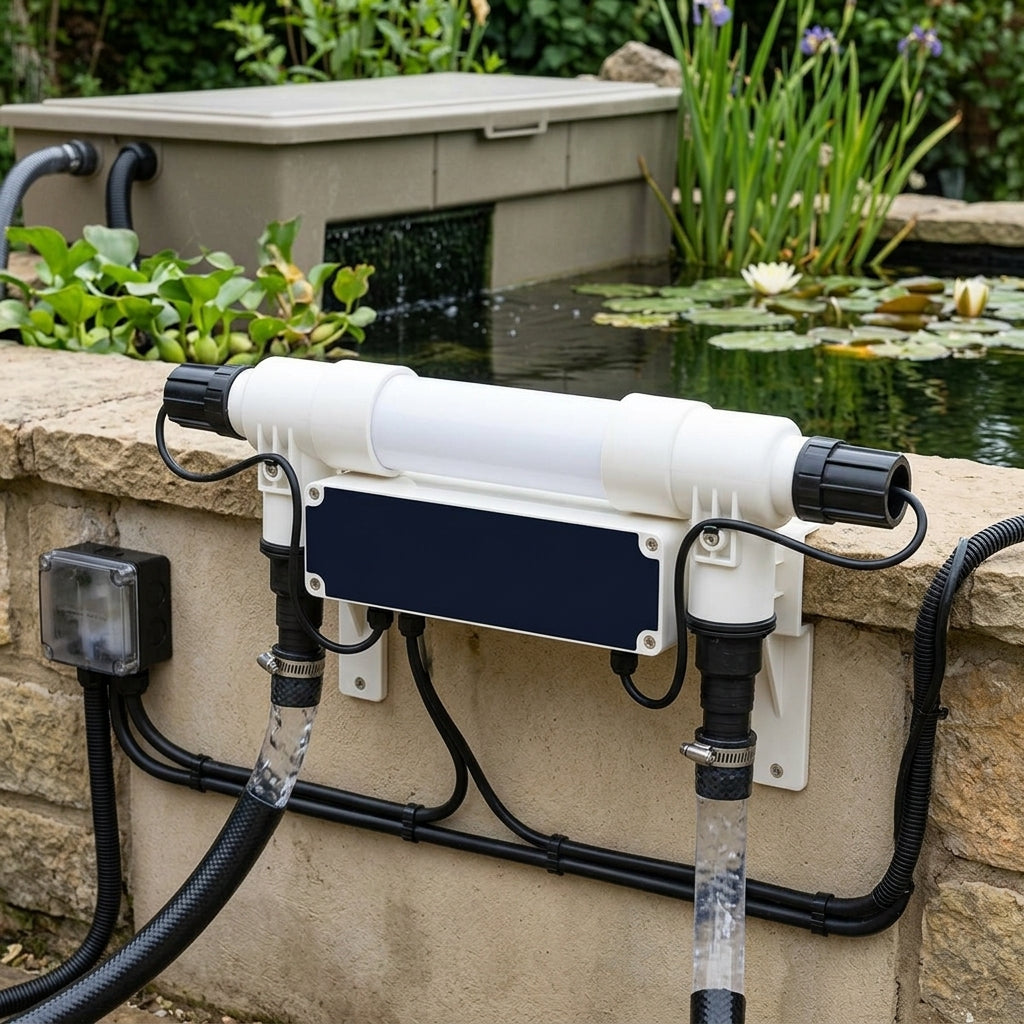 53cm UVC Unit 15W with 40mm Inlet/Outlet for Ponds up to 15,000L