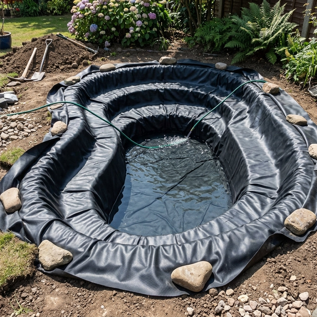 6m x 4m pond liner, 25-year durability