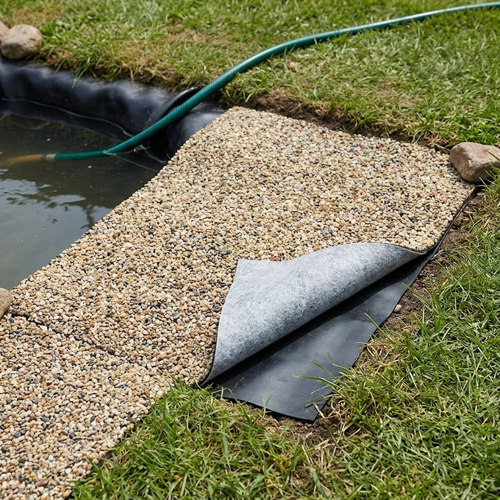 Stone-Faced Pond Liner – Real Pebble Finish, Sizes 0.4m x 1m to 1.2m x 1m