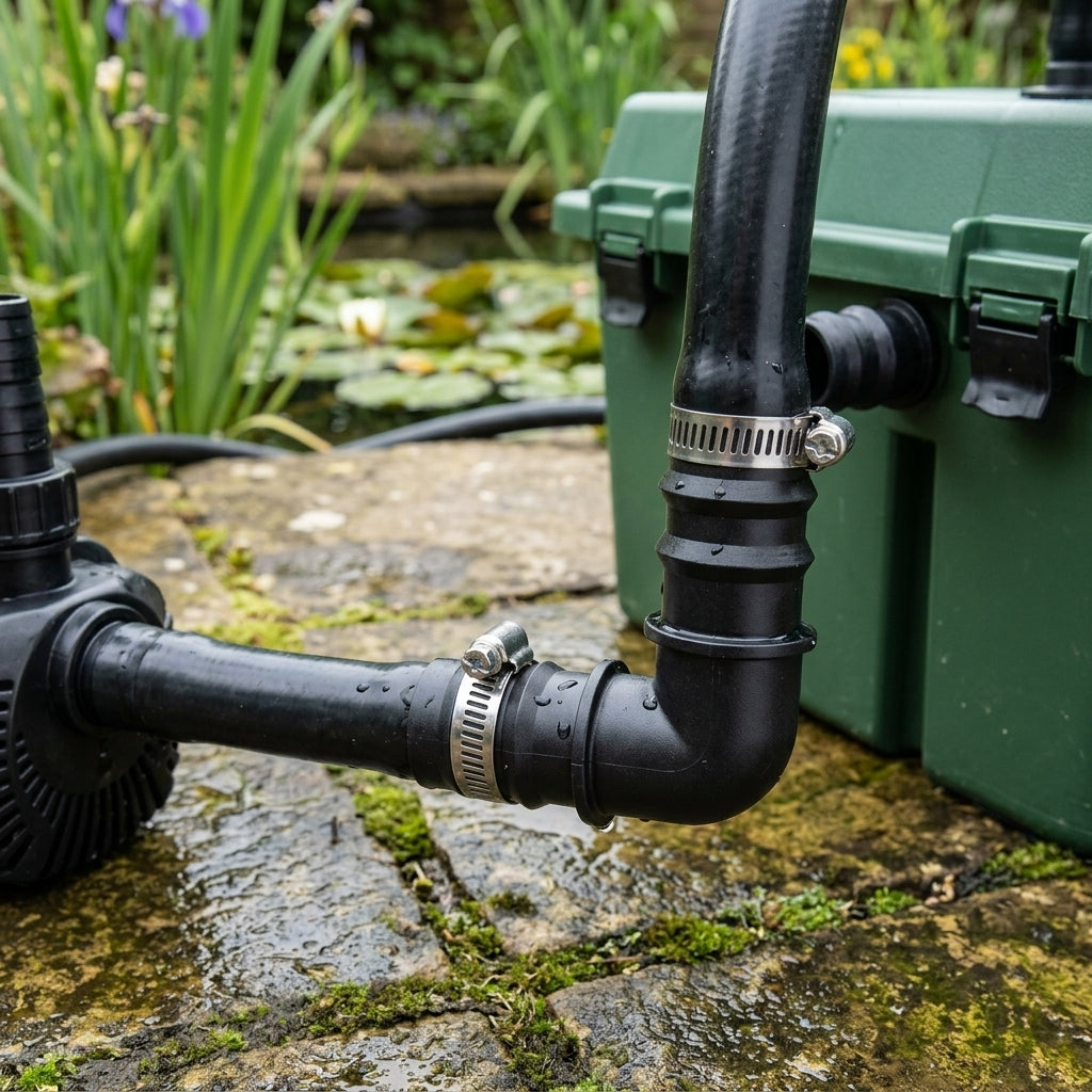 32mm 90° Elbow Pipe Fitting for Flexible Hose Connections