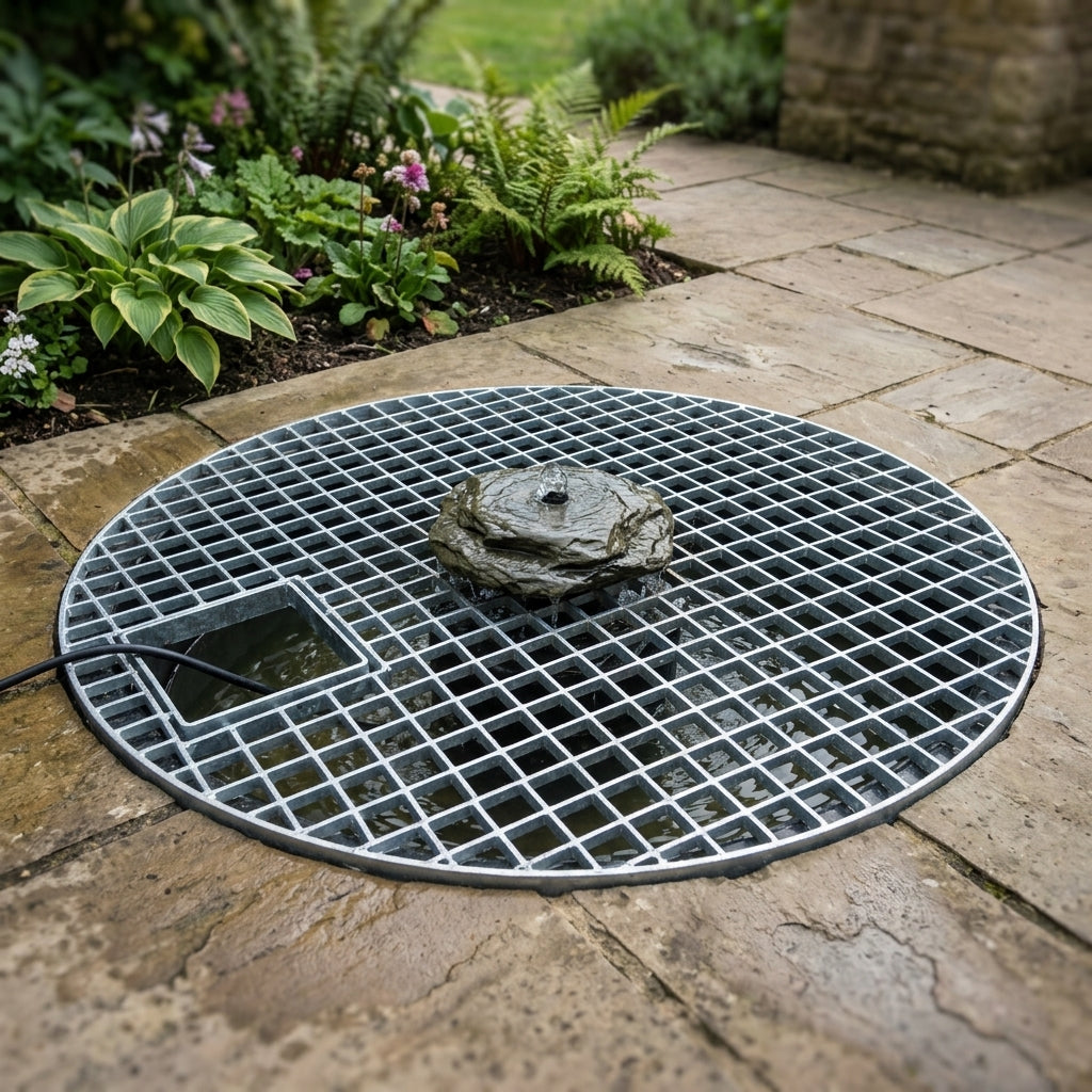 80cm Round Heavy Duty Feature Grid Galvanised, 150kg Capacity