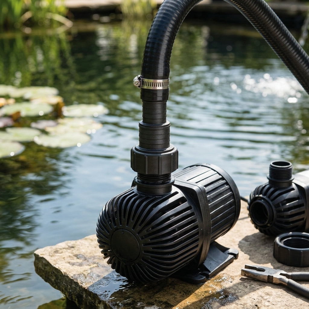 Stepped Hosetail for Pond Pumps – Multi-Size Connector with Locking Nut