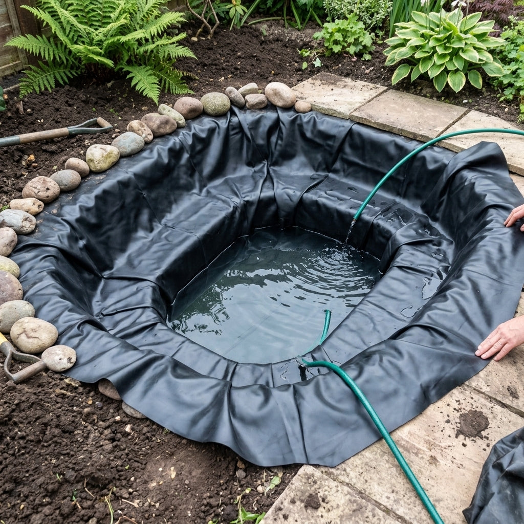 Flexible Pond Liner 40yr Guarantee & Half Price Fleece – Sizes 2m x 2m to 50m x 40m