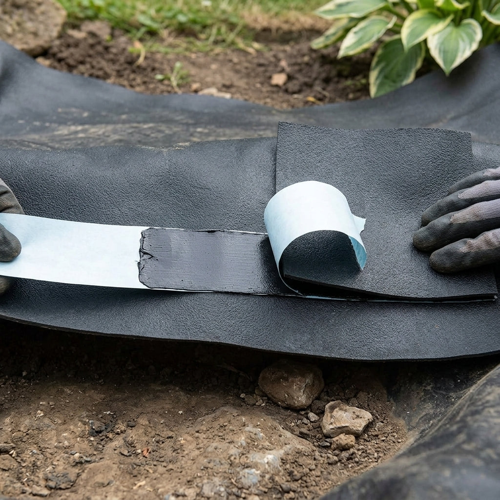 2" x 1m Pond Liner Cold Glue Fixing Tape for Flexible Liners