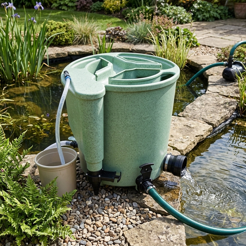 53x71x65.5cm Gravity Pond Filter Green 80L 10,000Lph