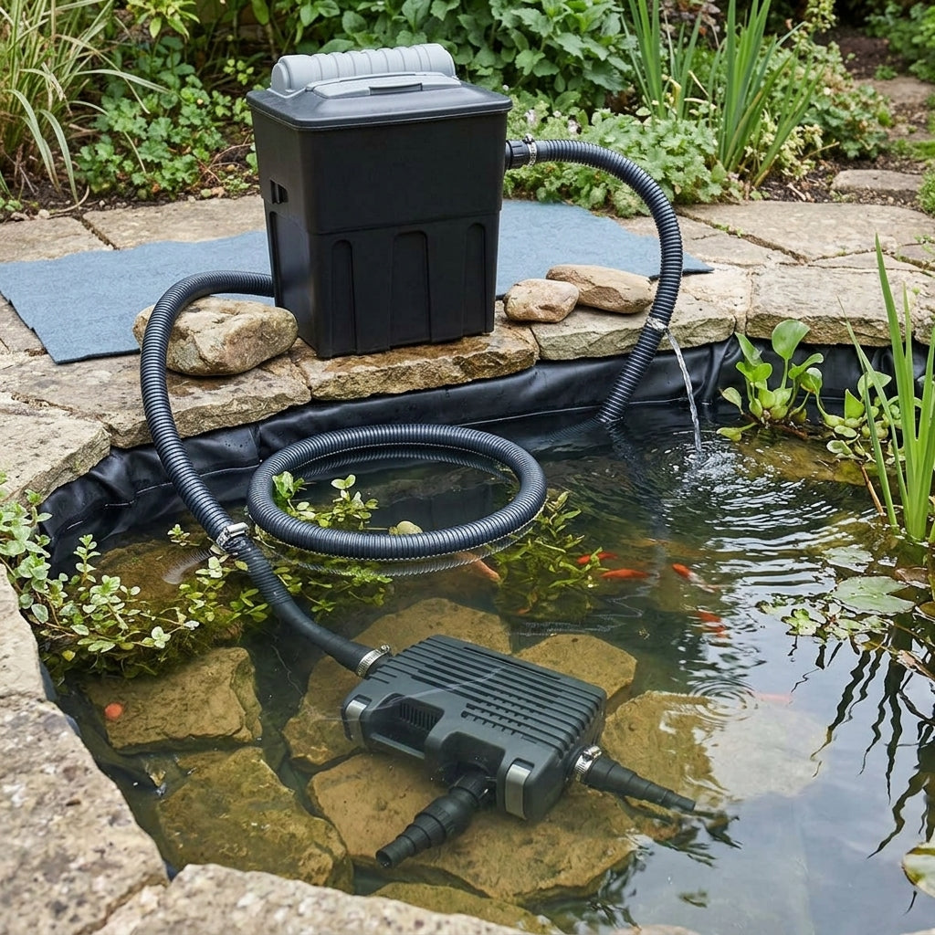 6m x 6m Large Pond Kit with Pump, Filter and Liner – 10,000L Capacity