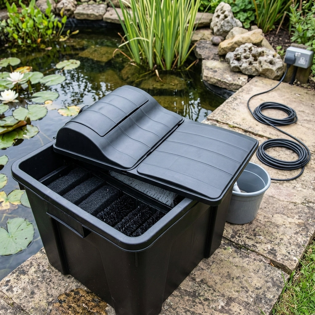 Replacement Lid and UVC for Filtration Box with 5m Power Cable