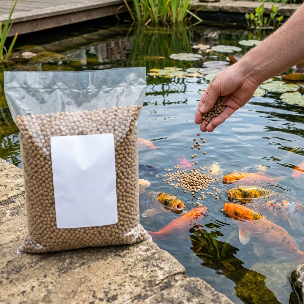 4kg Pond Fish Food Winter Wheatgerm Pellets