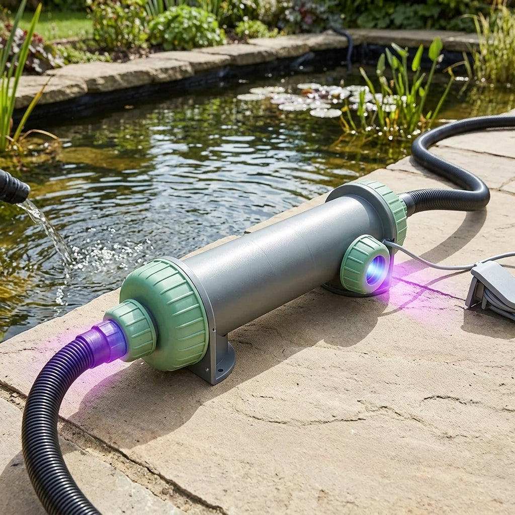 9W UV Clarifier for 6,000 litre ponds – algae control