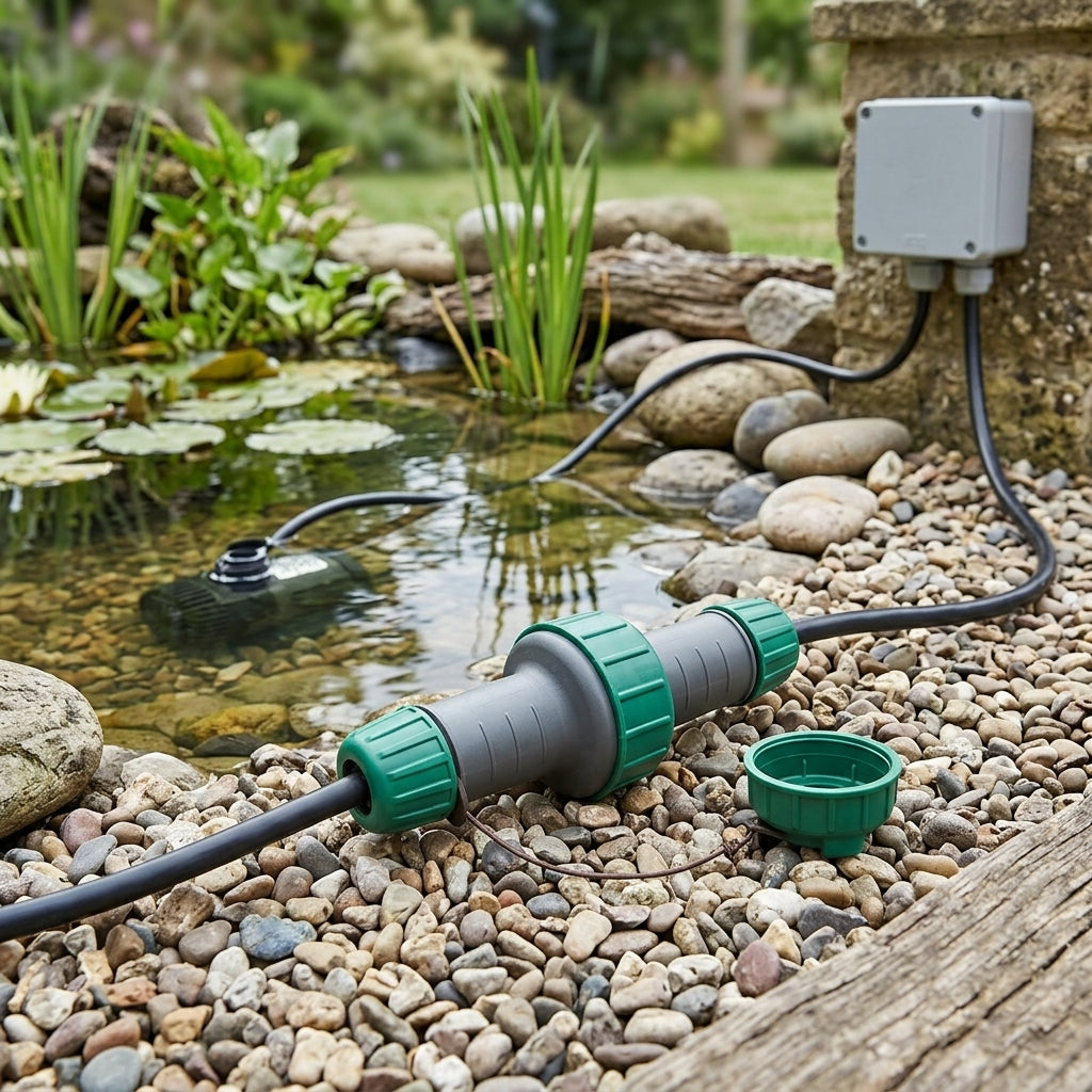 Outdoor Plug and Socket Connector, 2200W, IP56 Weatherproof