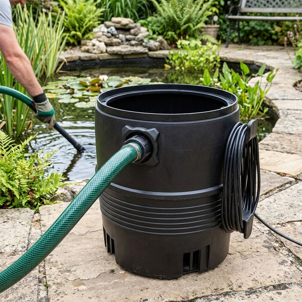 Main Body for Sludge Vacuum with Hose Connector and Cable Hook
