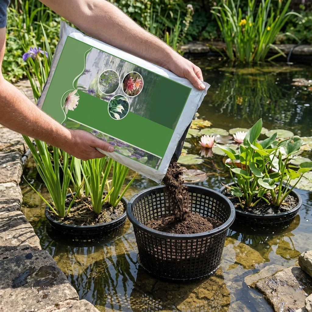 20 Litre Aquatic Soil for Pond Plants – Peat, Loam & Sand Blend