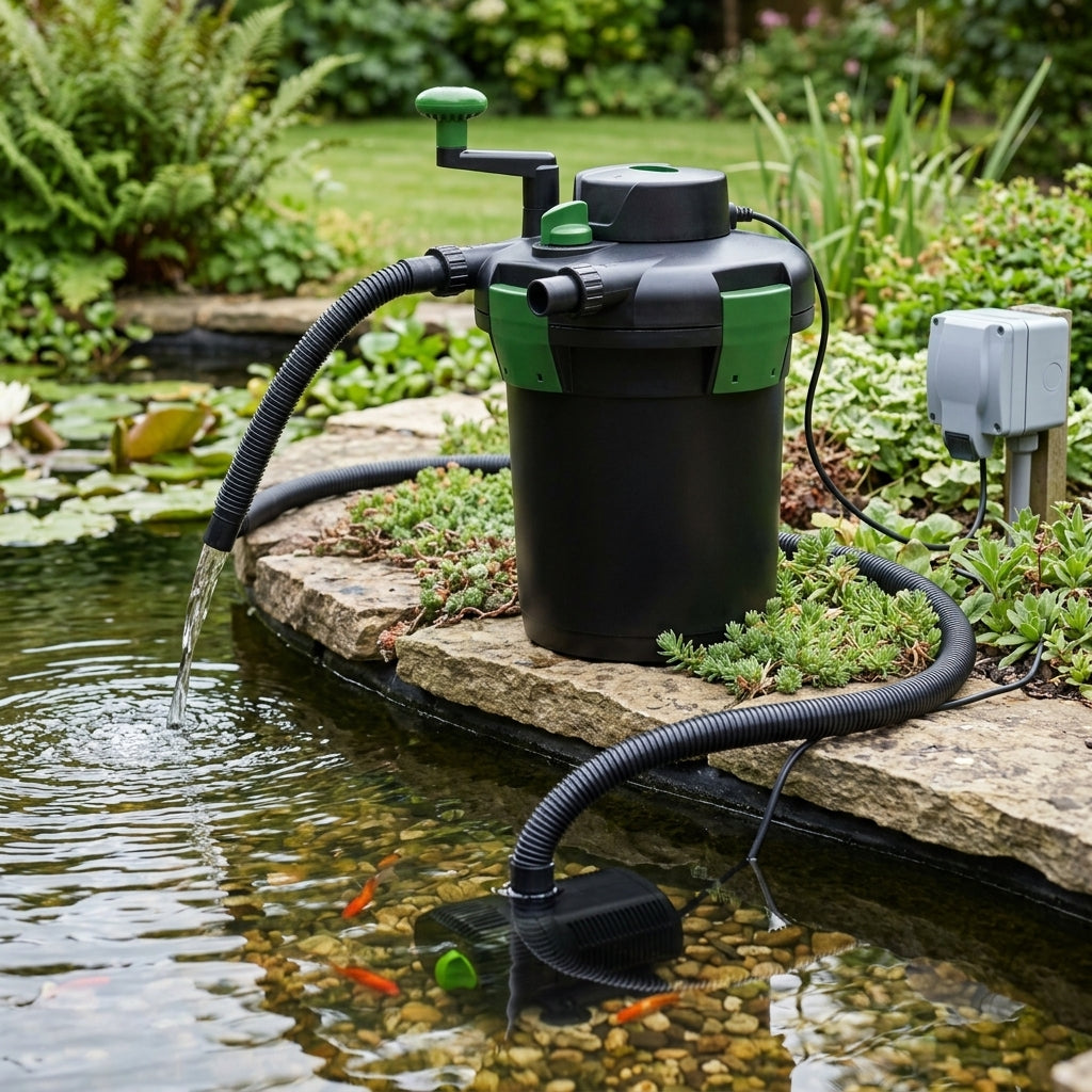 3000 Litre Pump and Filter Set with 2300 LPH Flow and 11W UVC