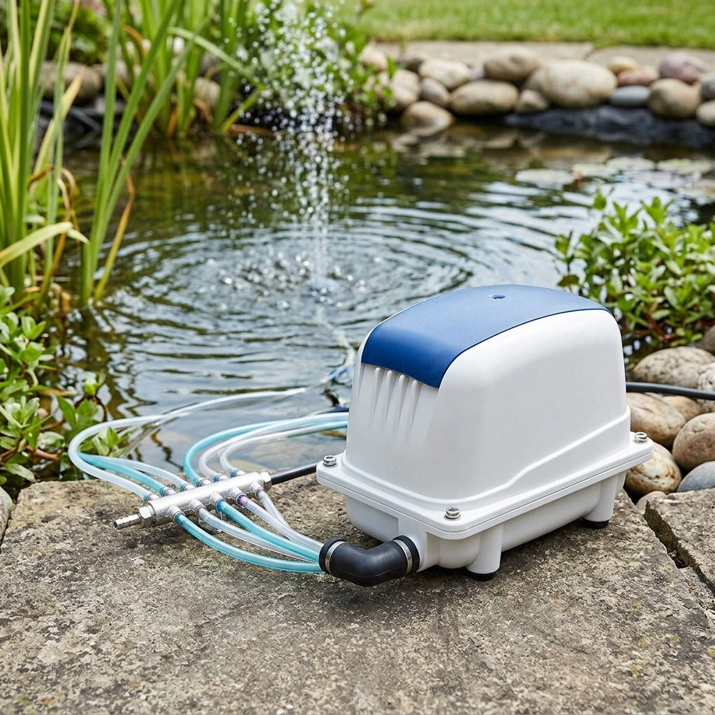 Air Pump with Aluminium Casing and Multi-Outlet Manifold
