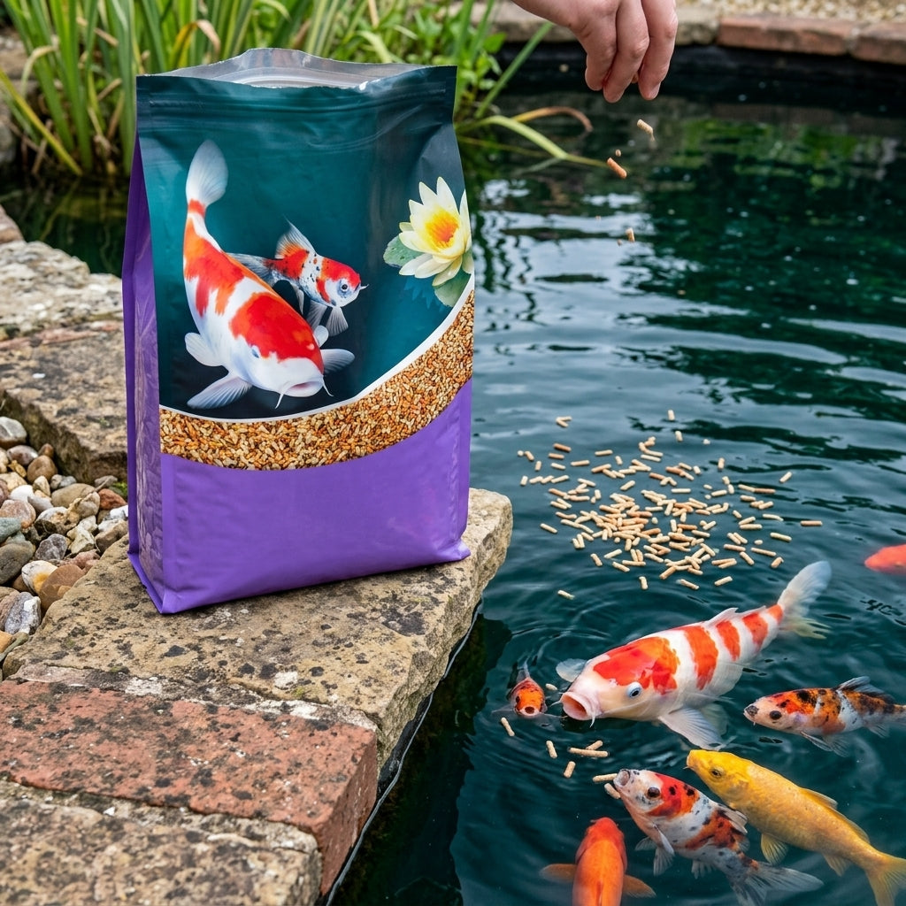 3,600g Variety Floating Pond Fish Food Sticks Mix for All Species