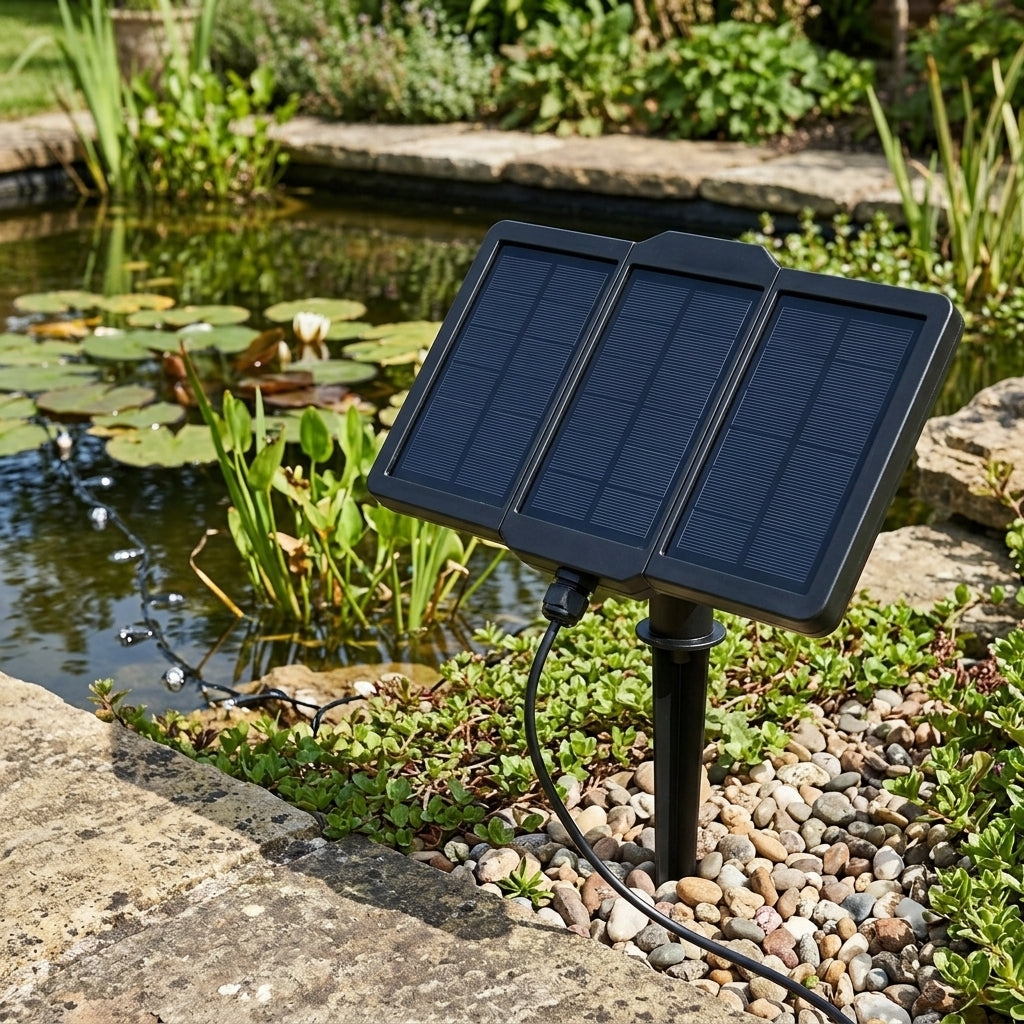 Replacement Triple Solar Panel for Pond Light Sets