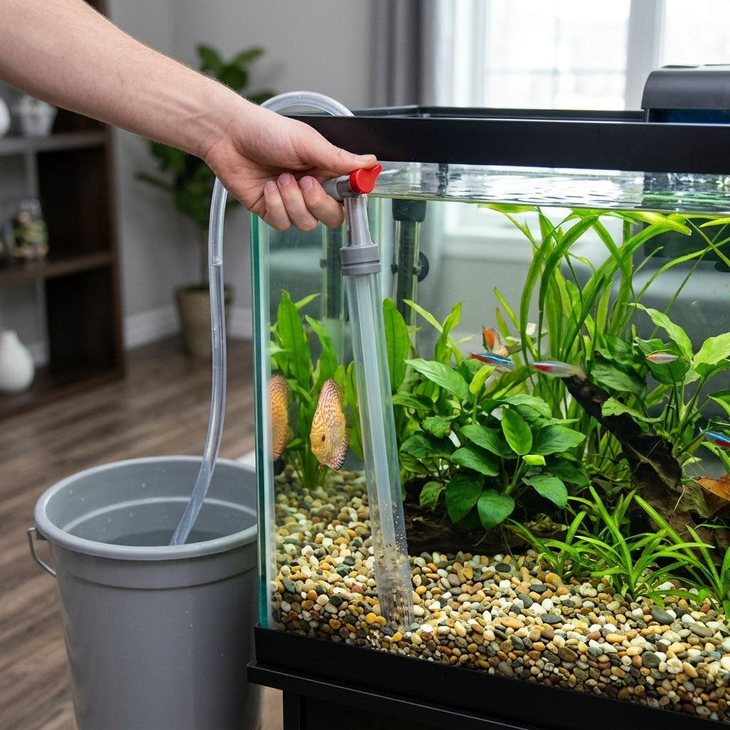 Small & Medium Aquarium Gravel Cleaner with Flow Regulator, Up to 50.8cm