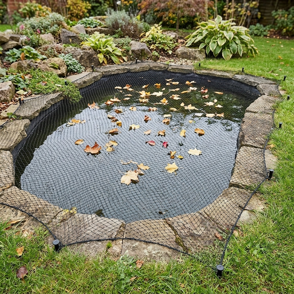 4m x 3m Pond Cover Net with 1.2cm Mesh, 12sqm Coverage