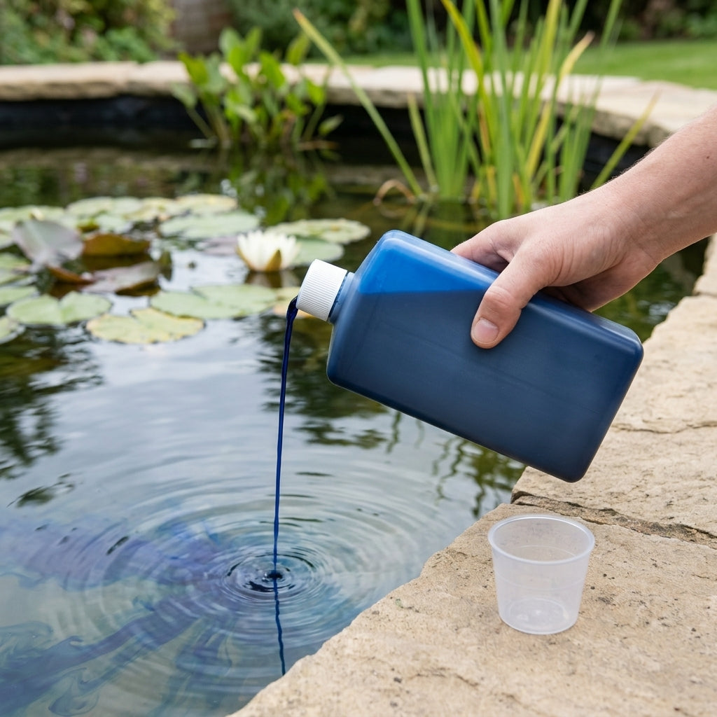100ml Blue Water Dye for Ponds – Treats 6,000 Litres