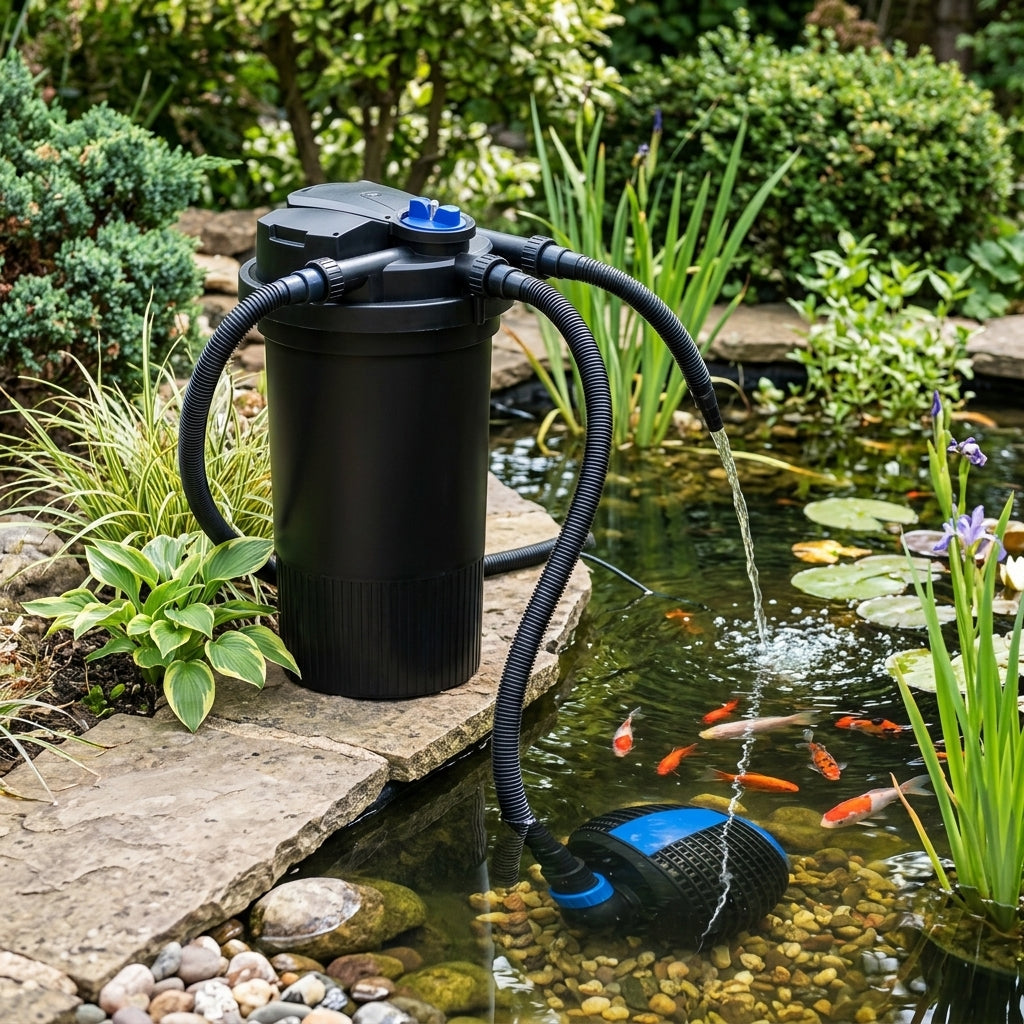 Filter and Pump Set for Ponds up to 20,000L with Auto Clean Function