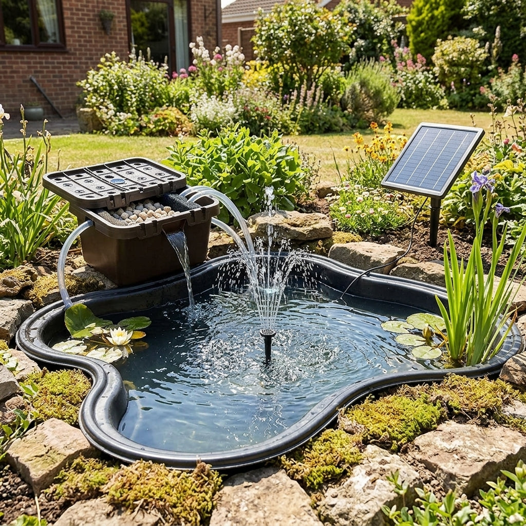 Preformed Pond Kit with Eco Filter and Solar Pump