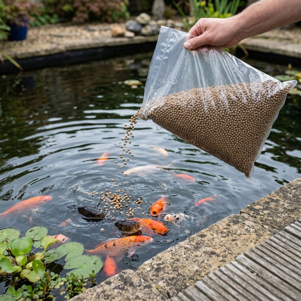 4kg Pond Fish Food Staple Pellets - 0.5cm Size