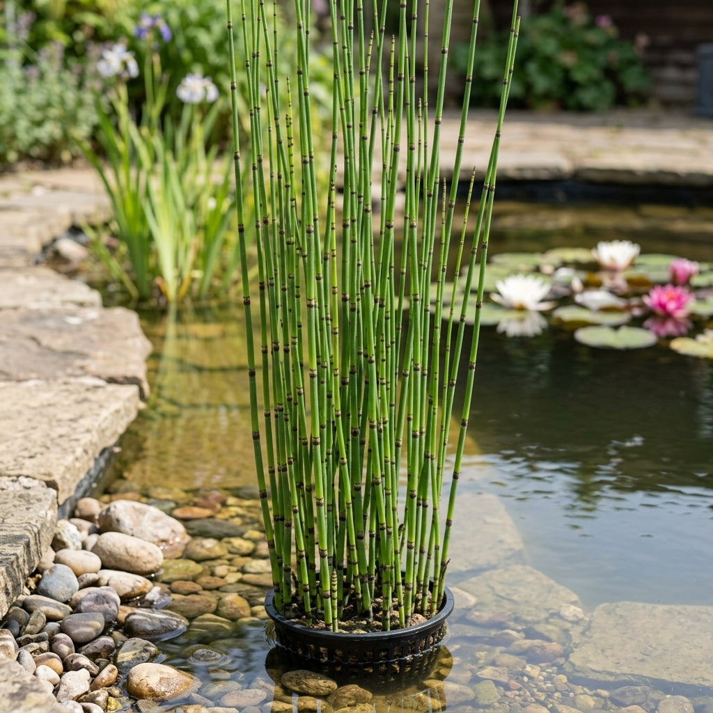 9cm Equisetum Hyemale Pond Plant – 120cm Height, 45cm+ Spread