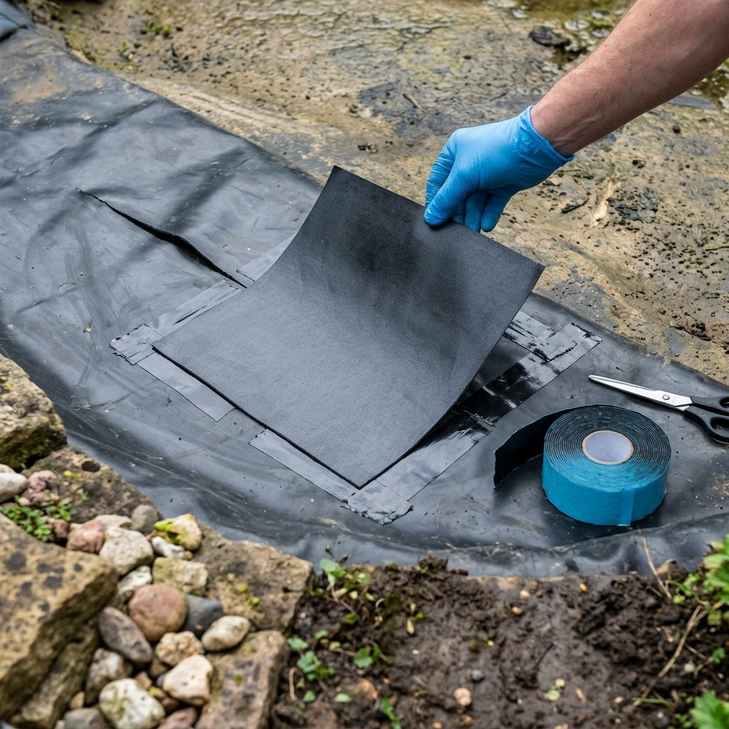 50x50cm Butyl Repair Kit with 3m Cold Glue for Pond Liners