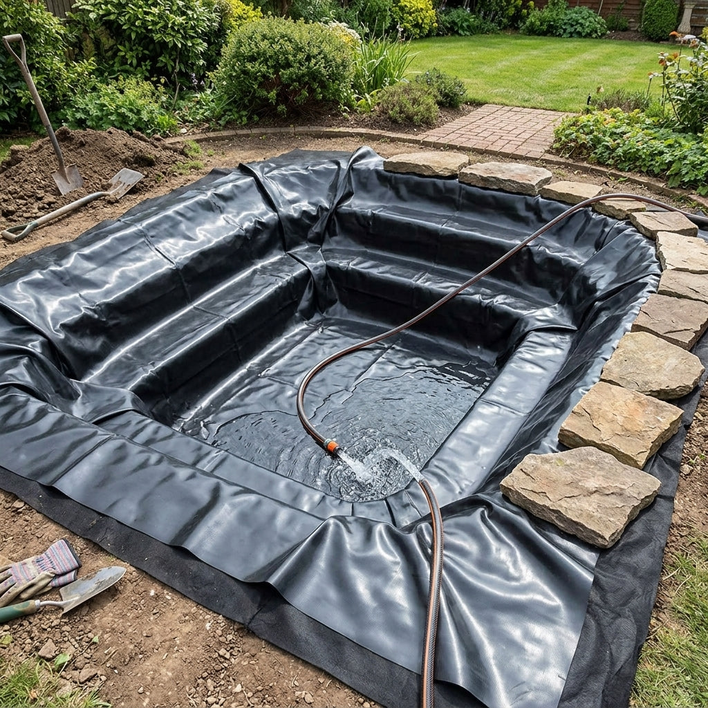 11m x 10m Pond Liner with Underlay, LDPE, 40-Year Guarantee