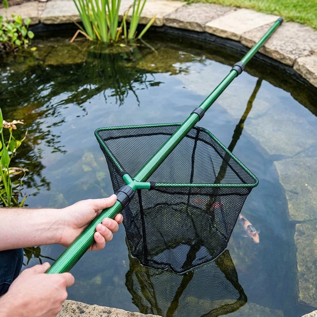 1.8m Telescopic Pole & 40cm Pentagon Pond Net System