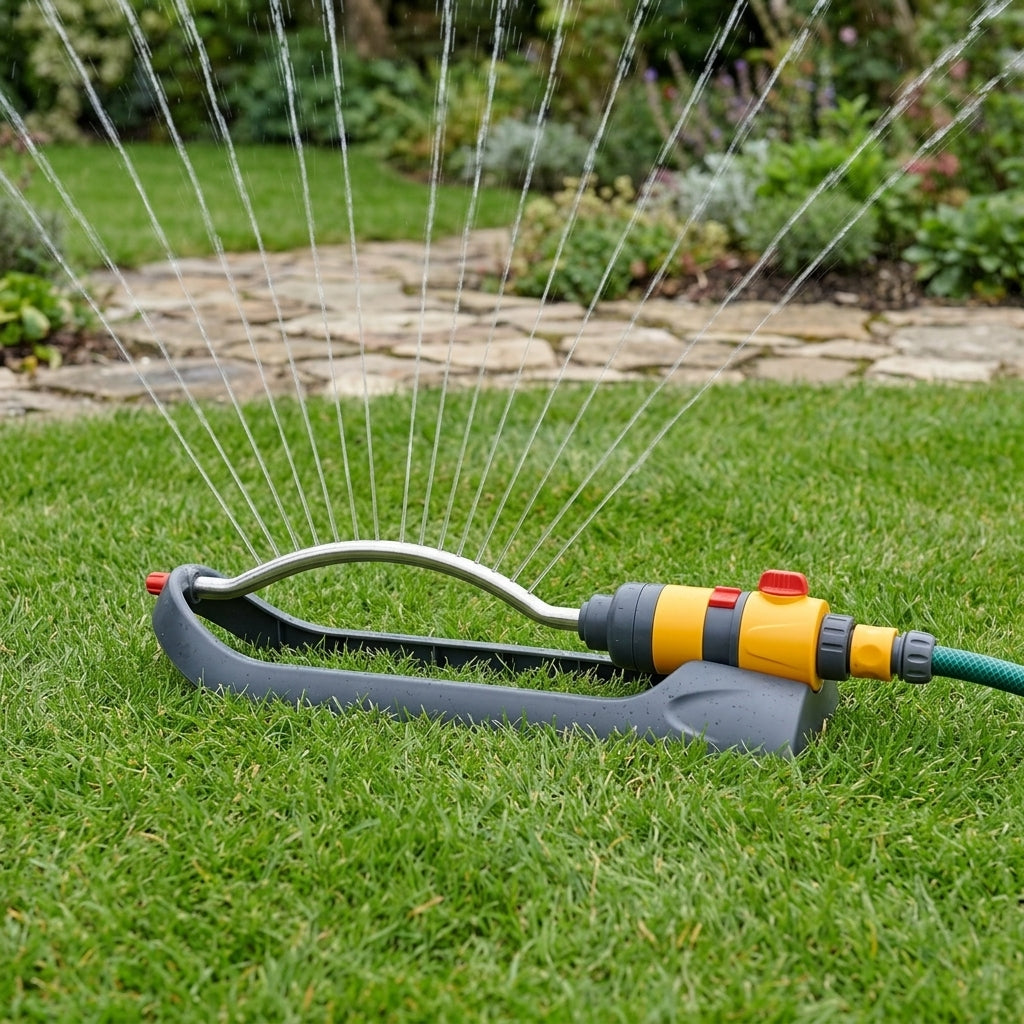 220m² Oscillating Rectangular Lawn Sprinkler with Flow Control