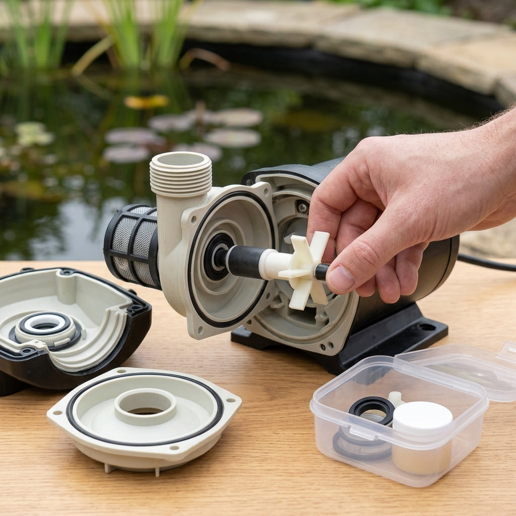 9cm Replacement Pond Pump Impeller with Ceramic Shaft and Bearings
