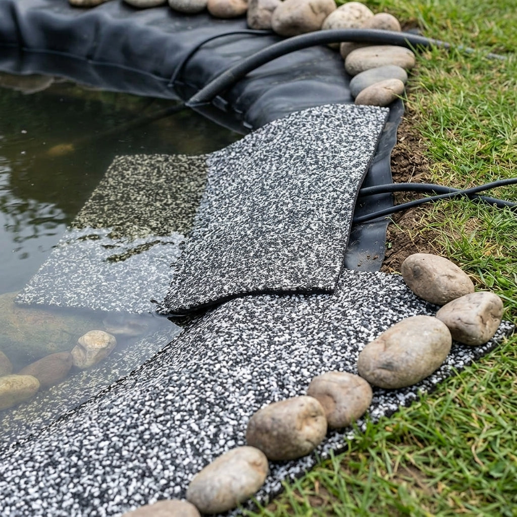 Terrazzo Stone-Faced Pond Liner – Seamless Finish, Sizes 0.4m x 1m to 1.2m x 1m
